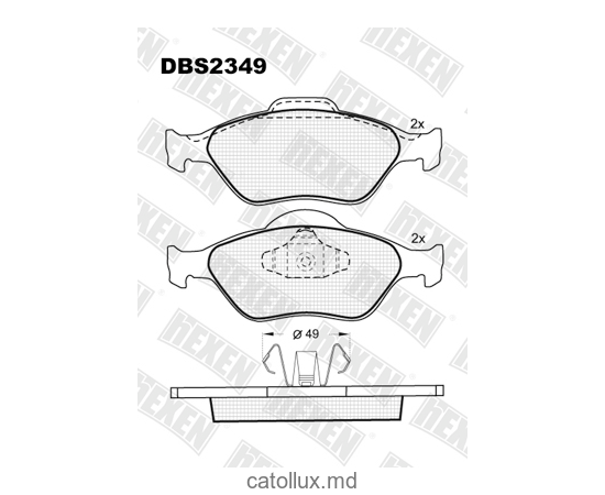 DBS2349 (SP 363) (T1193) (SP 710) * Ford Fiesta,Fusion / Mazda 2 / Toyota Yaris fata 