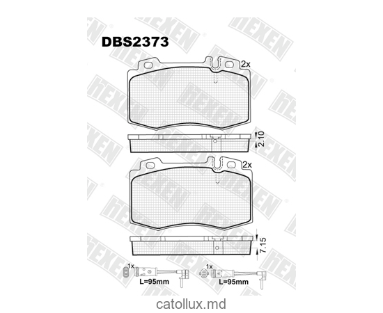 DBS2373 (SP 388) (T1174) * Mercedes C-Class (W203), E-Class (W211), S-Class (W220) fata 