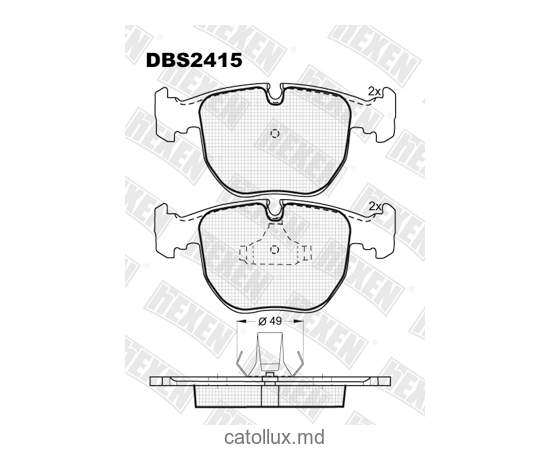 DBS2415 (SP 327) (T1136) * BMW 5 (E39), 7 (E38), X3 (E83), X5 (E53) fata 