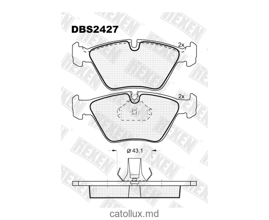 DBS2427 (T1202) * BMW 3 (E46) , X3  fata 