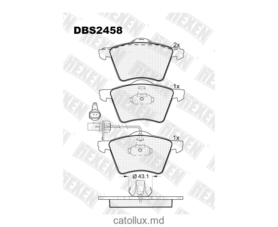DBS2458 (SP 402) (T1380) * Ford Galaxy/Seat Alhambra/VW Sharan fata 
