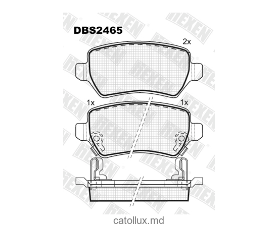 DBS2465 (SP 494) (T5158)* Opel Astra G,H,Combo,Meriva,Zafira spate 