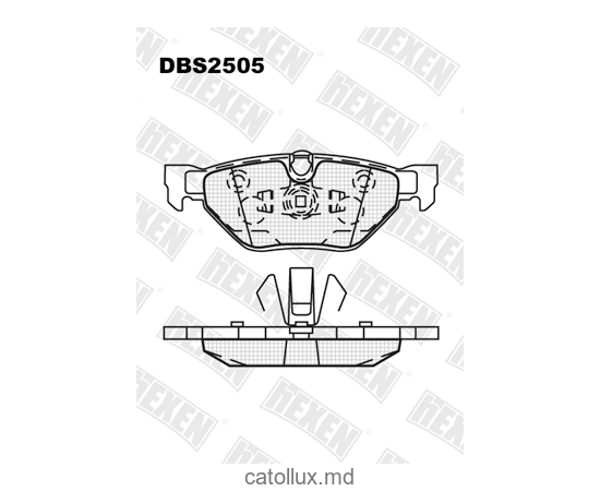 Тормозные колодки DBS2505 (T 1447)*  BMW 1 (E81, E87), 3 (E90)  X1 (E84) задн. 