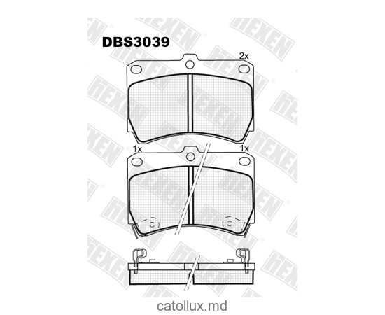 Тормозные колодки DBS3039 (SP 131) (T3014) * Kia Rio, Mazda 121, 323,Demio пер. 