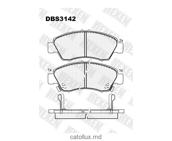 Тормозные колодки DBS3142 (SP 600) (T3024) * Honda Civic   (91-) пер. 