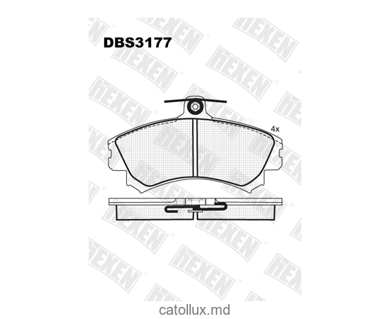 Тормозные колодки DBS3177 (SP 602) (T3040) * Mitsubishi Carisma,Colt,Space Star/ Volvo S40,V40 пер. 