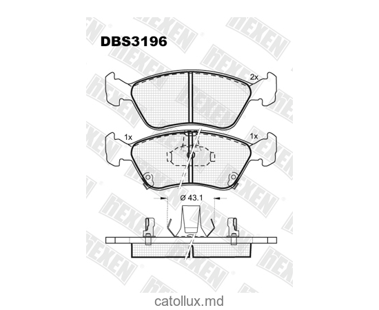 DBS3196 (SP 362) (T3089) * Toyota Avensis fata 