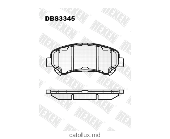 Тормозные колодки DBS3345 (SP 337) (T1751) * Nissan Qashqai,X-Trail (07-) пер. 