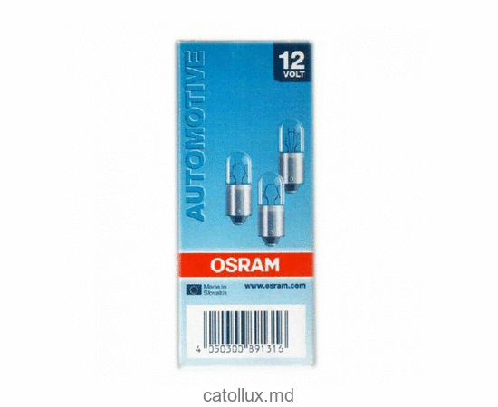 Автолампа OSRAM 12V T4W BA9s (3893) 