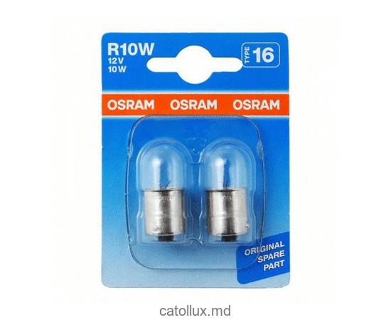 Автолампа OSRAM 12V R10W BA15s (5008-02B) 