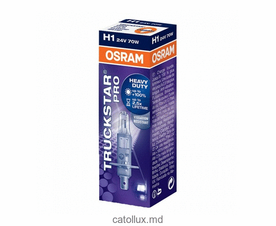 Bec auto OSRAM H1 TRUCKSTAR PRO 24V 70W P14.5s (64155TSP)  Bec auto OSRAM H1 TRUCKSTAR PRO 24V 70W P14.5s (64155TSP)