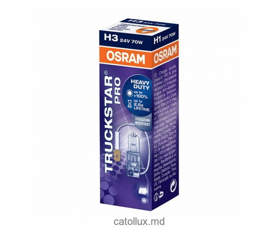 Bec auto OSRAM H3 TRUCKSTAR PRO 24V 70W PK22s (64156TSP)  Bec auto OSRAM H3 TRUCKSTAR PRO 24V 70W PK22s (64156TSP)