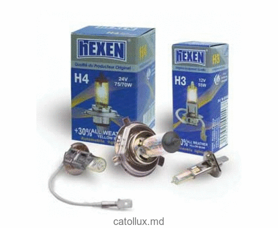 Автомобильная Лампочка Hexen H1 12V 55W P14,5s All weather+30% (2112ALLW(BL2))  Автомобильная Лампочка Hexen H1 12V 55W P14,5s All weather+30% (2112ALLW(BL2))