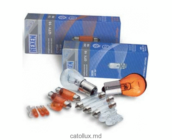 Автомобильная Лампочка Hexen P27W 12V 27W W2.5?16d Orange (4323OG) 