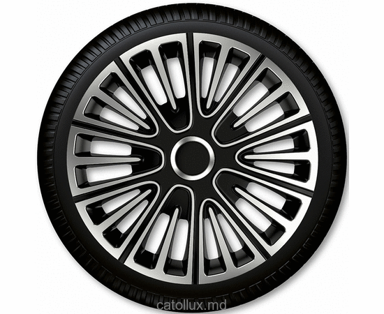 Колпаки для колес 15 Motion Silver Black 