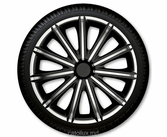 Колпаки для колес 15 Nero Black Silver 