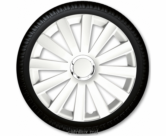 Колпаки для колес  14 Spyder Pro White 
